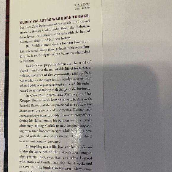 Stories and Recipes Cake Boss Hardback Buddy Valastro - Picture 3 of 4